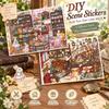 1 Set Peel And Stick DIY Craft Sticker Stress Relief Craft Toy  Miniature Scene Building Display