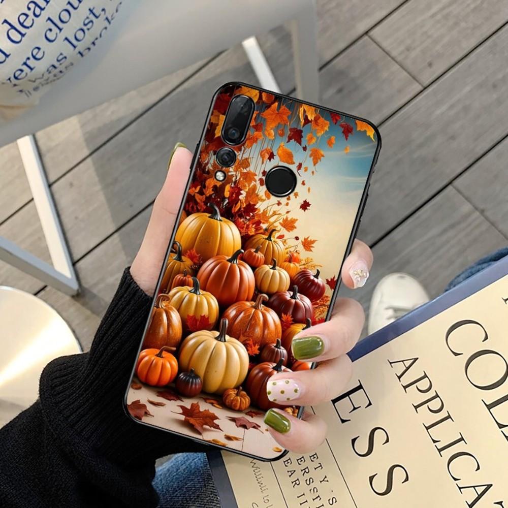 Pumpkin Happy Fall Autumn Phone Case For Huawei Y9 6 7 5 Prime Enjoy 7s 7 8 Plus 7a 9e 9plus 8E Lite Psmart Shell