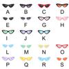 Women Narrow Fashion UV400 Multi Color Goggles Plastic Frame Eye Protection Glasses