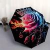 1pc Cartoon Pattern Umbrella with Plastic Handle,Suitable for All Seasons Home Travel Outdoor Umbrella