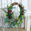 Artificial Wreath Christmas Wreath with Pinecone Berries Decoration for Front Door Garden Yard Christmas Decorations