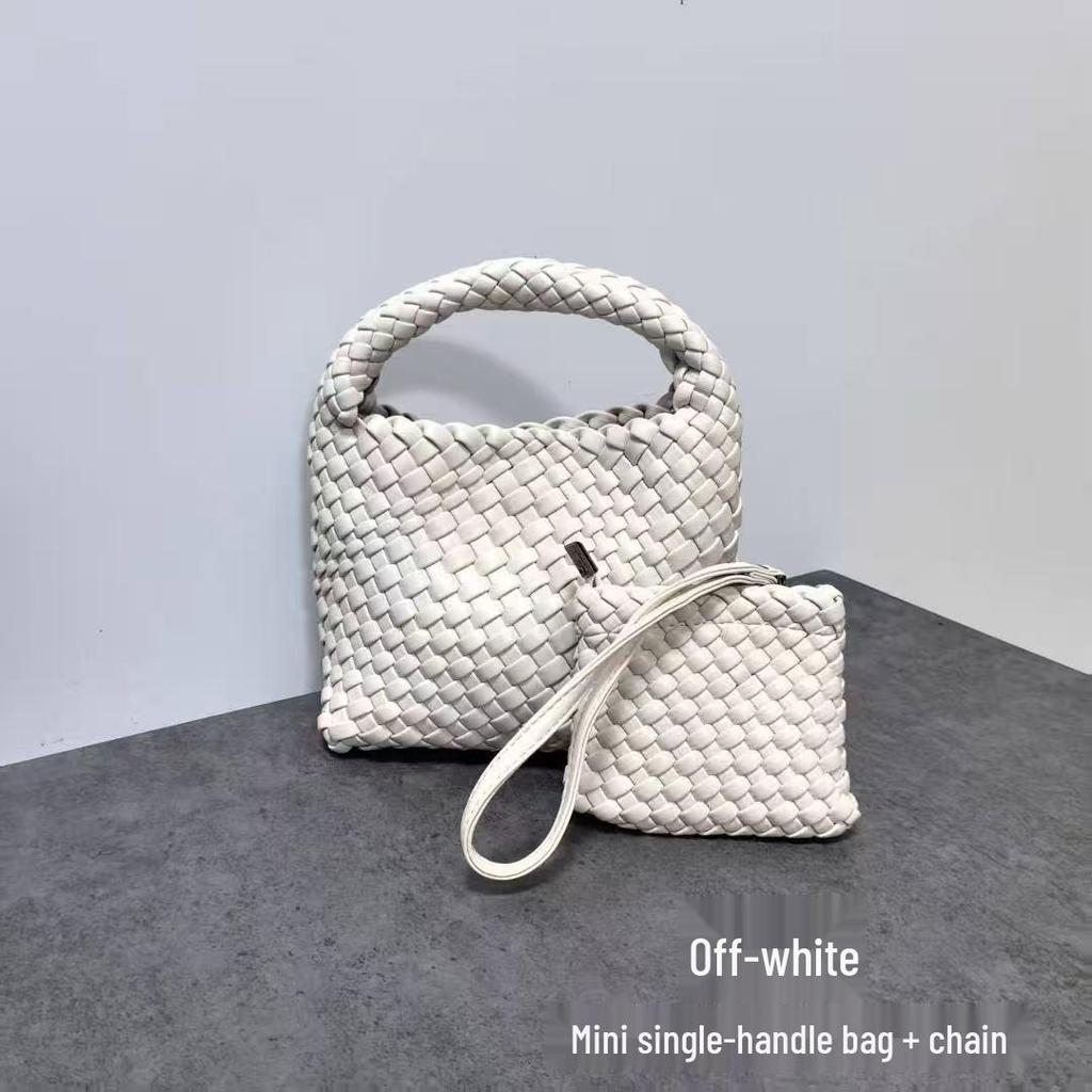 Niche Handwoven Phone and Coin Crossbody Bag: Mother-Child Collection