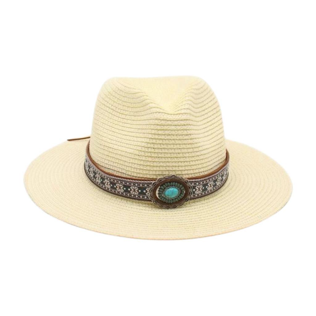 Simple French Haute Sense Men And Women Travel Beach Sunscreen Sun Hat Famous Style Straw Hat