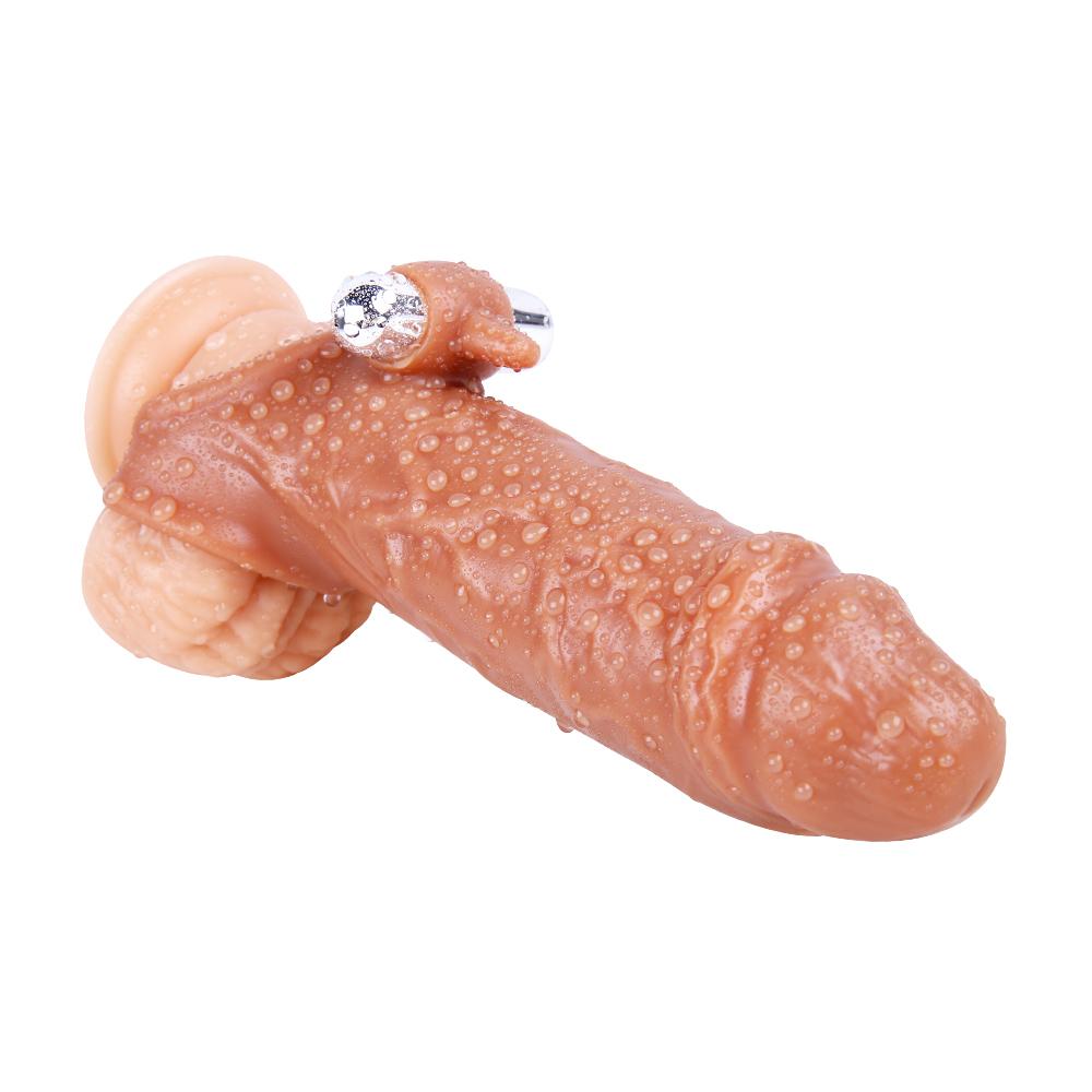 MoDi Vibrator for Men Penis Enlargement Sleeve Cover Case Cock Header Enlargement Extension Enhancement Men Silicone Condom Sex Toy