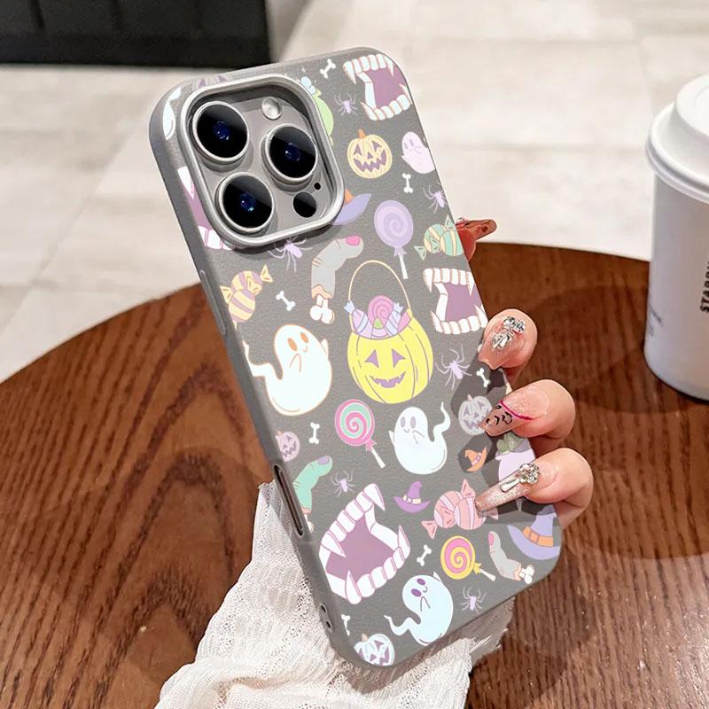 

Cute Halloween Spooky Pumpkin Lichee Pattern Phone Case For Xiaomi Poco X7 X6 X5 X3 M6 F5 F6 F7 Pro 5G Shockproof Soft TPU Cover Poco X3 Pro