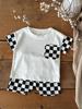 Korean Style Summer Plaid Short-Sleeved Cotton Baby Set for Boys and Girls