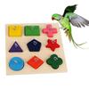IQ Training Educational Interactive Intelligence Colorful Parrot Bird Toys Wooden Block Puzzles