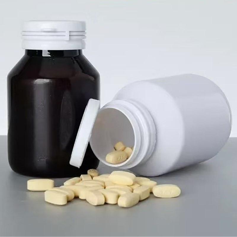 1Pcs 130/150Ml Empty Plastic Bottle Health Supplements Vitamin Tablet Refill Bottle With Pull-Ring Tear Off Cap Pill Container