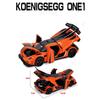 1/32 Koenigsegg ONE 1 Model sportovního auta z hliníkové slitiny Odlitky Kovové závodní vozidla Model Simulace Zvuk a světlo Dětská hračka Dárek