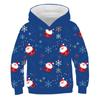 Kawaii Hoodies Christmas 3D Print Santa Snowmen Sweatshirts Boys Girls Hooded Pullovers Kids Fashion Oversized Hoodie Tracksuits