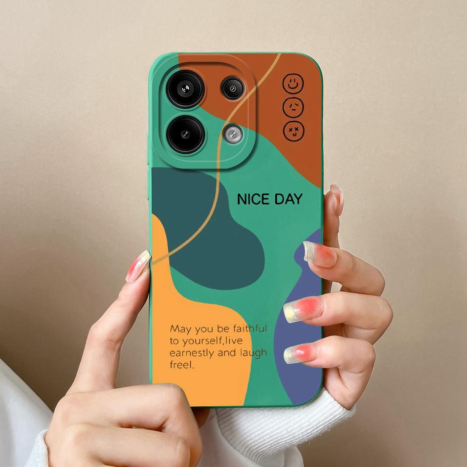 Fashion Check Pattern Phone Case For Xiaomi Redmi Note 13R 13 Pro Turbo 3 A3 13 Back Cover High Quality Shockproof Liquid Soft Silicone Pretty Bumper