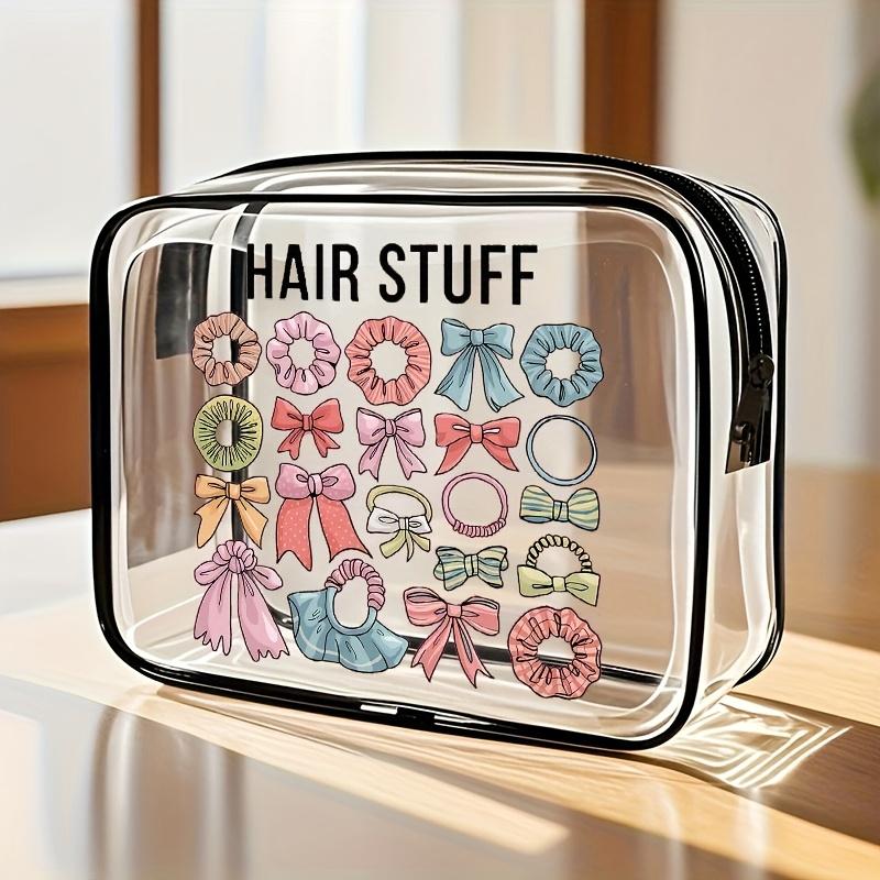 Lightweight & Portable Clear Zippered Handbag-Transparent Toiletry Organizer with Zipper Closure,Makeup Bag,Travel Cosmetic Case