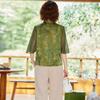 Women's Summer New Chinese Style Qipao Collar Top & Pants Set