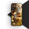 Cow Print Wallpaper Silicone Cover for Apple iPhone 17 12 13 Pro Max Mini ProMax 7 + 8 Plus Air 8+ Coque Phone Case