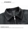Men's PU Leather Jacket - Versatile Solid Color for Spring and Autumn