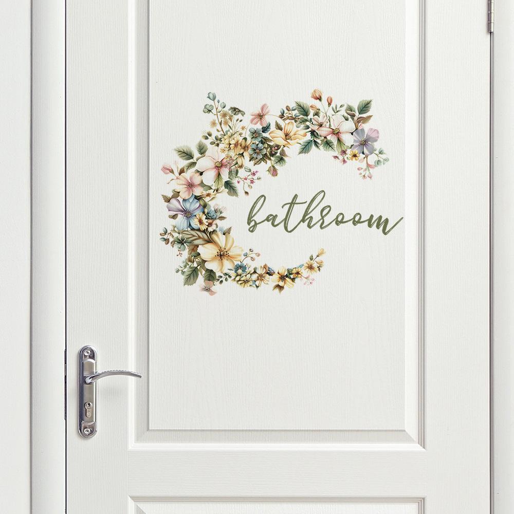 Fun-f203 Ușă de baie cu slogan englezesc și autocolante decorative pentru casă