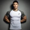 Men's Quick-Dry Color-Block Running T-Shirt - High Elasticity, Short-Sleeve Fitness Top