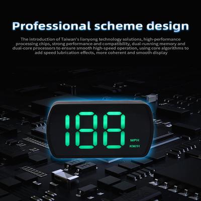 Car HUD Head Up Display Plug & Play Windshield Projection HUD Speedometer Windshield Speedometer HUD Projector for All Cars