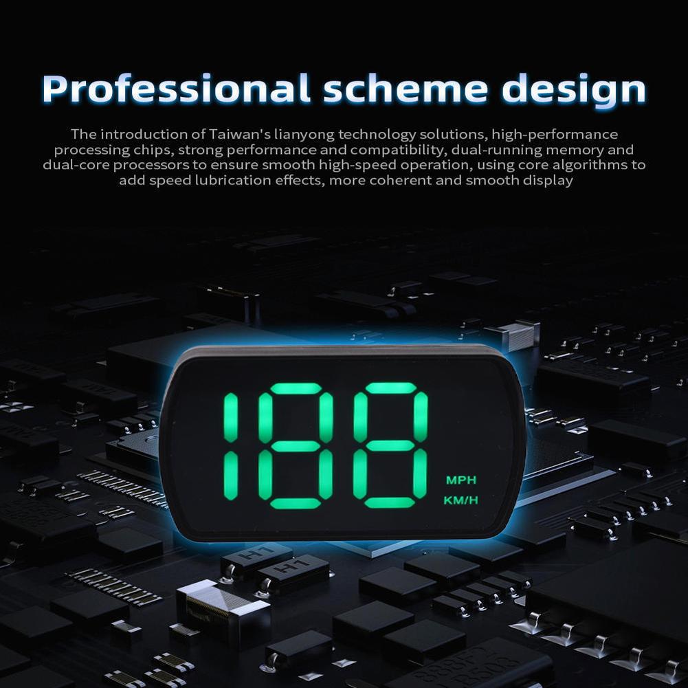 Car HUD Head Up Display Plug & Play Windshield Projection HUD Speedometer Windshield Speedometer HUD Projector for All Cars