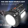 Solar Energy High Power LED Flashlight Type-C Rechargeable Strong Light Lamp Waterproof For Outdoor Camping Hiking