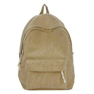 Schoolbag Wholesale Striped Corduroy Backpack Korean Style Mirror Solid Color Large Capacity Casual Backpack Student School Bag