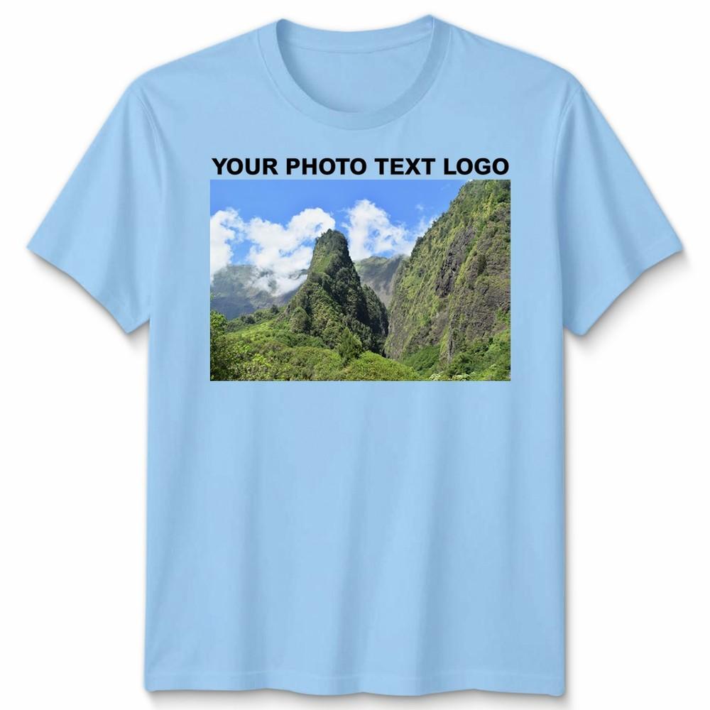 Unisex Tshirt Personalised Holiday Party Halloween Photo Text Shirt S