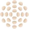 30 Piezas Bolas de Madera Mitad Sin Terminar Mini Hemisferios para Manualidades DIY Suministros de Artesanía Bolas de Madera Maciza Lisas Divididas