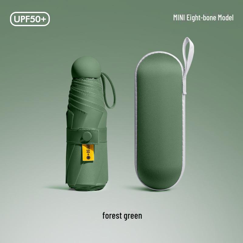 50% Folding Women's Dual-Purpose Mini Portable Pocket Capsule Umbrella - High-Grade Sun Protection