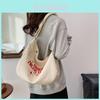 Trendy Street Style Women's Canvas Tote Bag 2023 New Large Handbag Crossbody