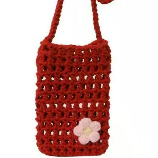 

2025 High-Value Handmade Woven Cotton Thread Bag in Blue, Grass Green, Fruit Green, White, and Khaki