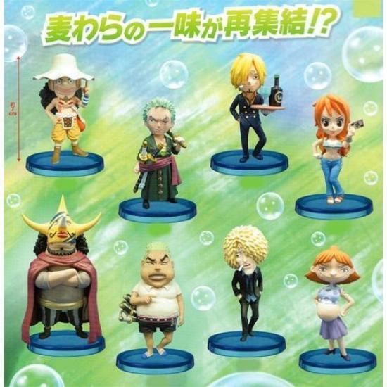 One Piece World Collectable Figure Vol.25 Alle 8 typer sett