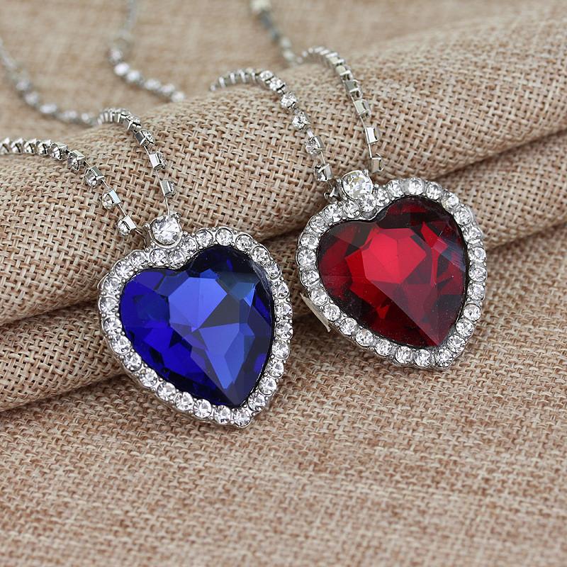 Cadena Colgante Corazón del Océano Titanic con Material de Aleación Para Uso Casual Elegante