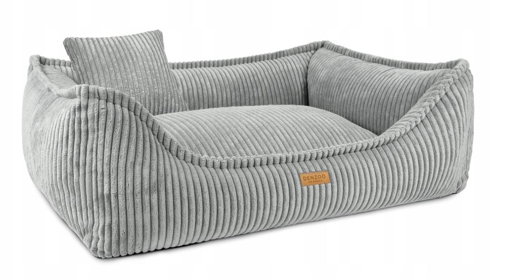 Legowisko Ortopedyczne Denzoo Milano Grey "M" 80X60 Kojec Sofa Posłanie