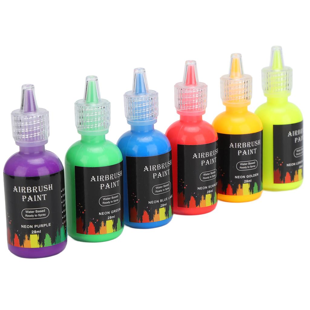 6 Colors Liquid Pigment Set Paint Ink Coloring Dye Supplies for DIY Crafts Art Making Car