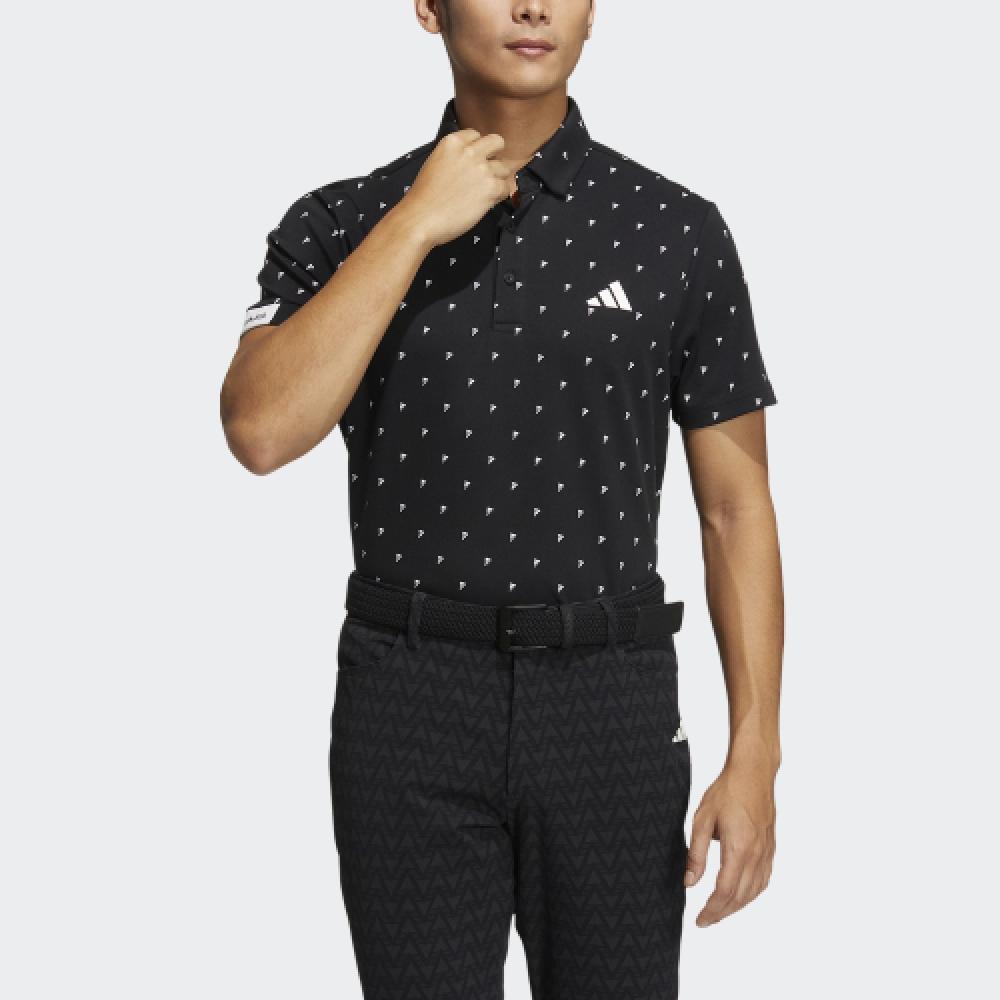 

Adidas Golf Aeroredy Bos Monogram Polo Shirt Ht6838 AS