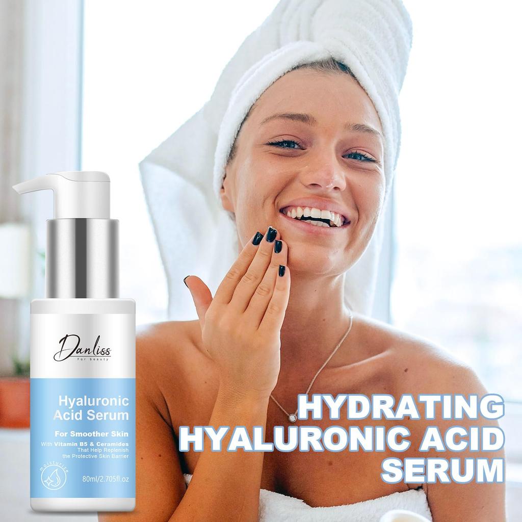 Hyaluronic Acid Serum-With Vitamin-Helps Replenish the Protective Skin Barrier-Deeply Moisture and Smooth Texture,80ml