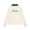 MALBON GOLF Women'S Collared Cable Knit Ivory (Woman)