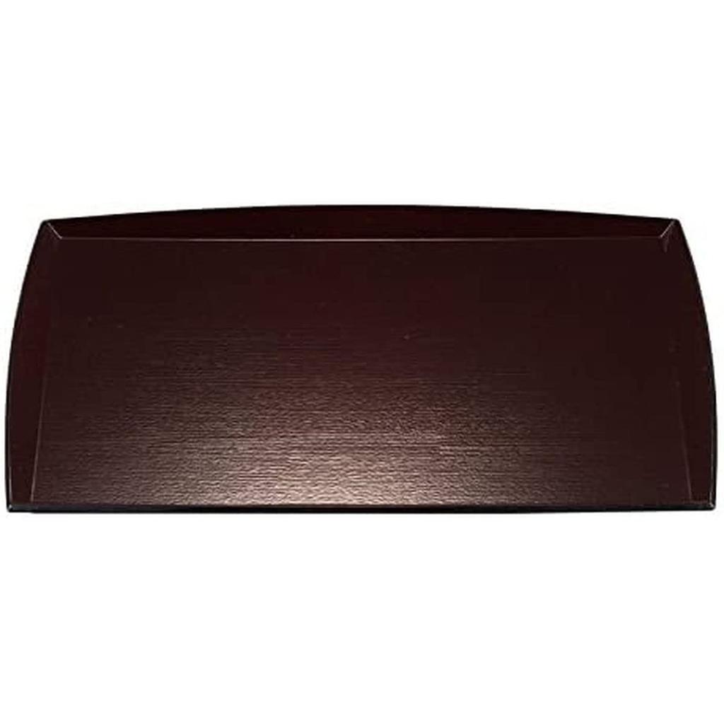 J-Kitchens 3-Shaku High-Rimmed Watarase Long Rectangular Wood Grain Tray, Shintame SL (approx. 39.4 X 28.4 X 2.0cm), Made In Japan