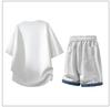 Men's Two-Piece Summer Set: Short Sleeve Tee & Five-Point Pants – Trendy, Sporty, Casual