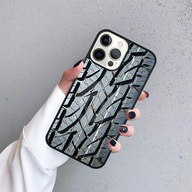 Cool Tire Tread wheel Style Track Phone Case Cover For iPhone 17 Air 15 16 14 13 12 Pro Max 11 Pro Max Plus Coque