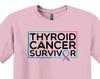 Thyroid Cancer Survivor T-Shirt, Awareness Ribbon, Warrior Gift