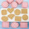 8pcs Waffle Cookie Molds Set - Classic Retro Biscuit Cutters & Confectionery Cookie Stamp Essential Baking Pastry Bakeware Tools