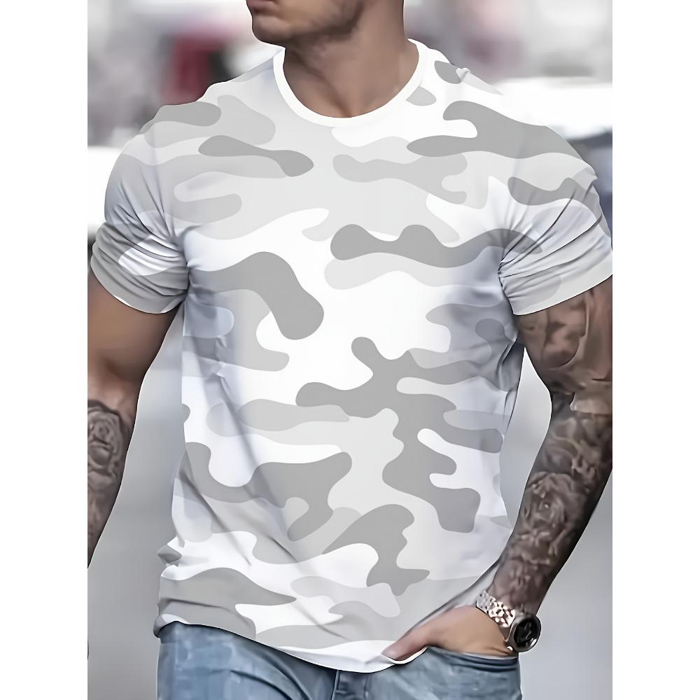 

3D digital printing casual fashion fun men s top short sleeved T-shirt 5XL