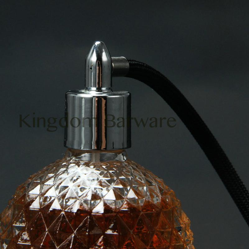 Crystal Art Vintage Style Empty Refillable Perfume Atomizer Long Tassel Spray Bottle 100ml