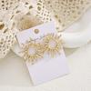 2PCS Fashion Temperament Elegant Sun Flower Stud Earrings For Women Girls Versatile Stud Earrings Jewelry Accessories Gifts