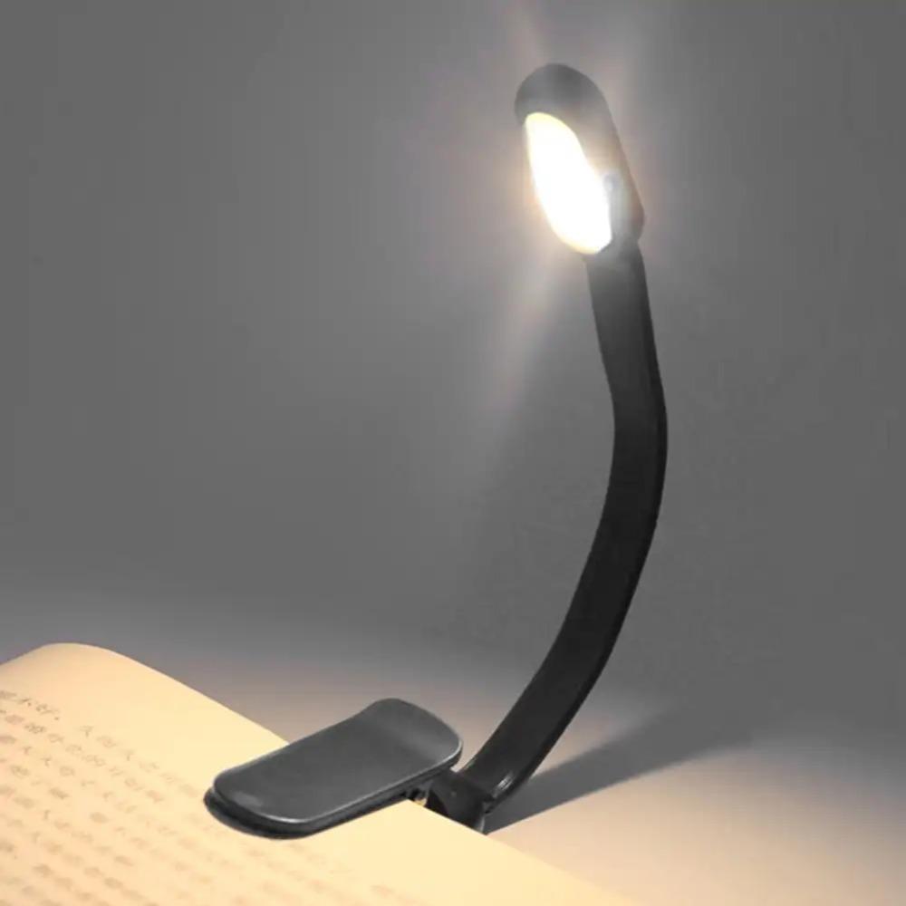 Mini LED Book Night Adjustable Brightness Clip-on Lamp Portable Eye Protection Light  Bedroom