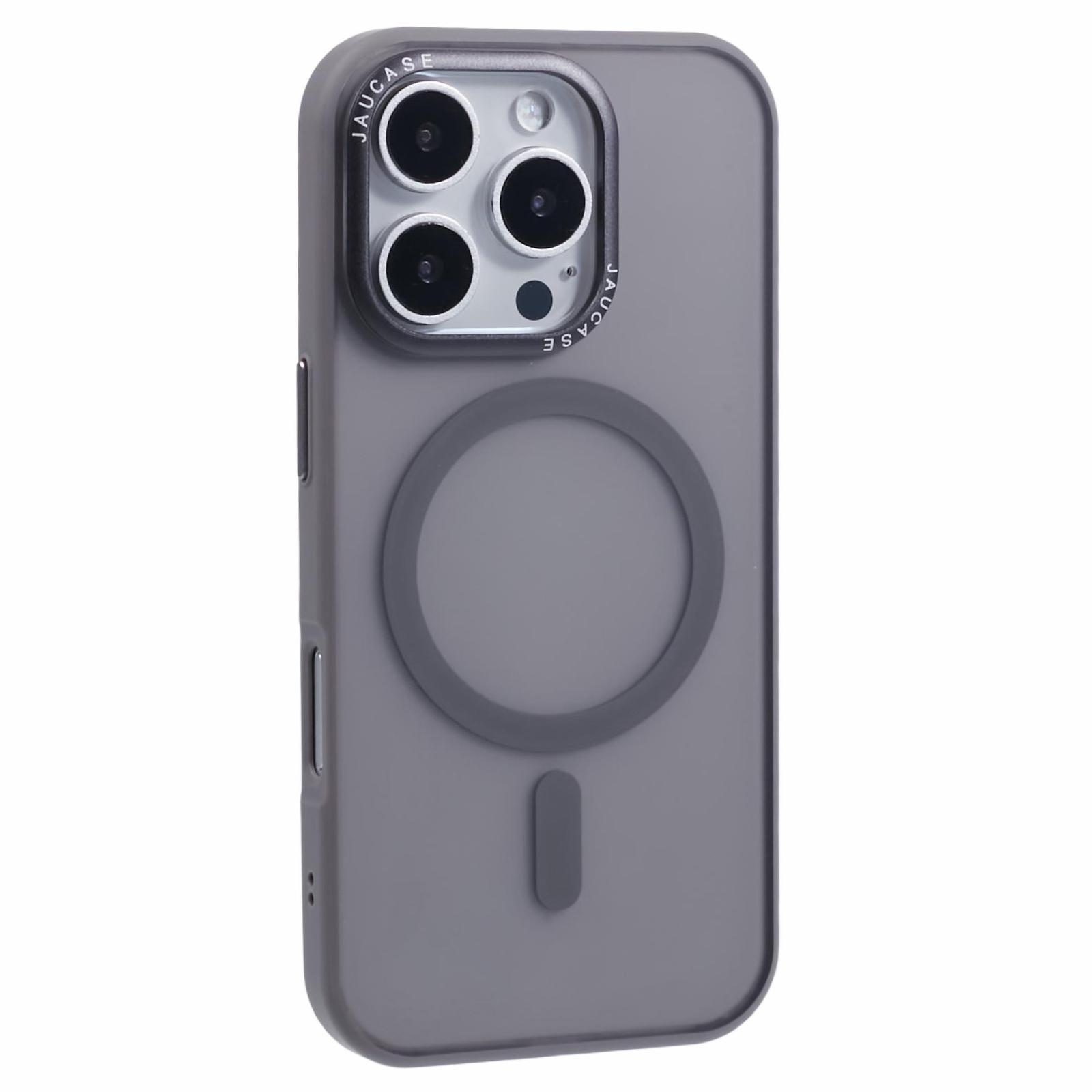 JAUCASE For iPhone 16 Pro Magnetic Case PC+TPU Cover Compatible with MagSafe C
