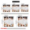 2pcs,2D Plane Printing Curtain Popular AutumnPumpkinsFest Polyester Fabric (without Rod) Decorations Outdoor Use for Various