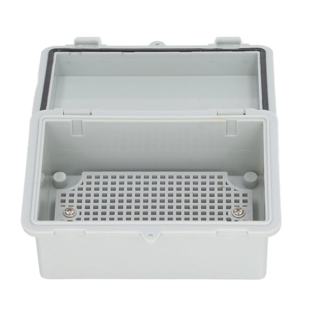 Grey Junction Box Plastic Clip Electrical Enclosure Durable Project Box Outdoor