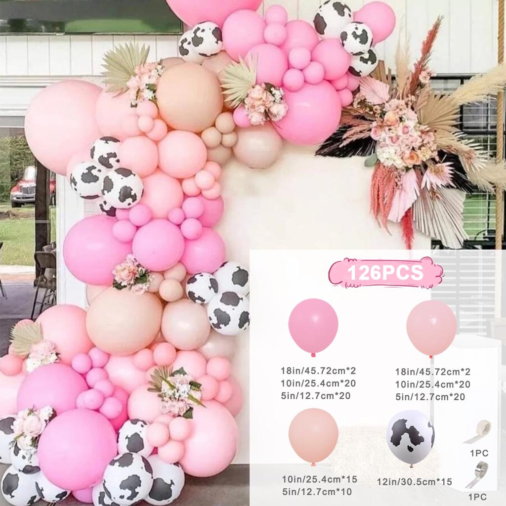 Macaron Pink Balloon Garland Arch Kit Rose Red Confetti Latex Air Balloons Baby Shower Girl Birthday Party Wedding Decorations